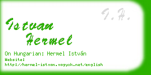 istvan hermel business card