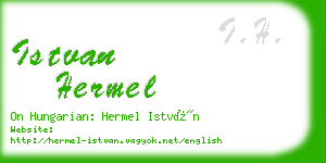 istvan hermel business card